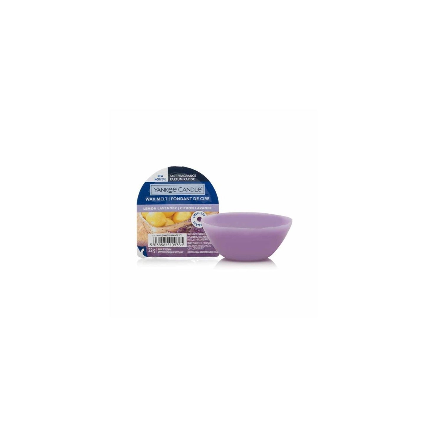 Cera perfumada de lavanda y limón