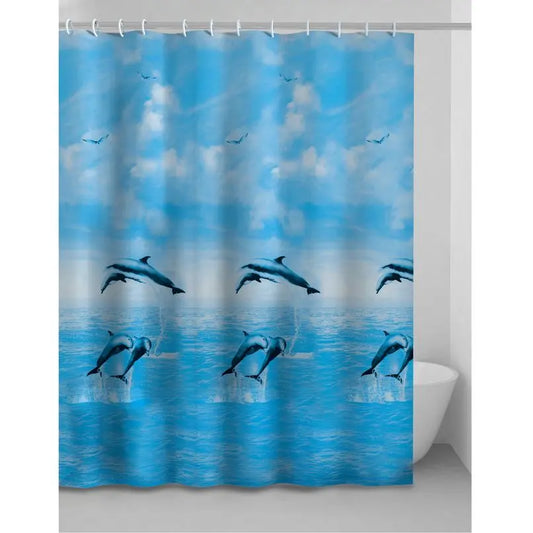 Tenda doccia Haiti in PEVA 240x200 cm con ganci