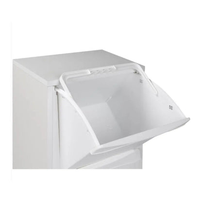 Mueble papelera blanco con 3 compartimentos 40x26x101h cm