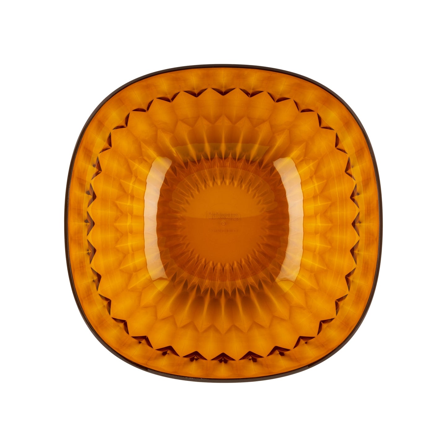 Contenitore Vanity Ø30 cm color caramello 30x30xh12,9 cm