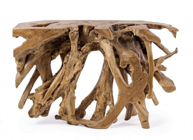 Consolle in legno di radice di Teak cm 120 x 40 x 77 h