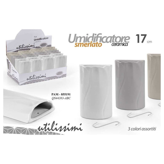 Umidificatore ceramica smerlato assortito 17 cm