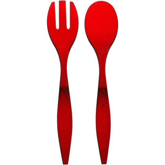 Set of 2 pink Square PS salad servers