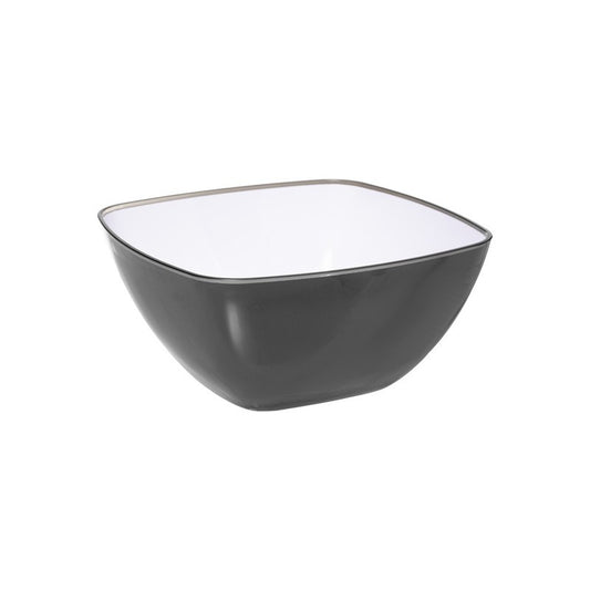 Square salad bowl 14x14 cm charcoal
