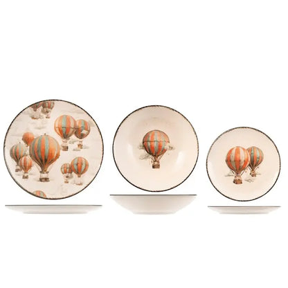 Servizio tavola Sky Voyager 18 pezzi in stoneware Coupe