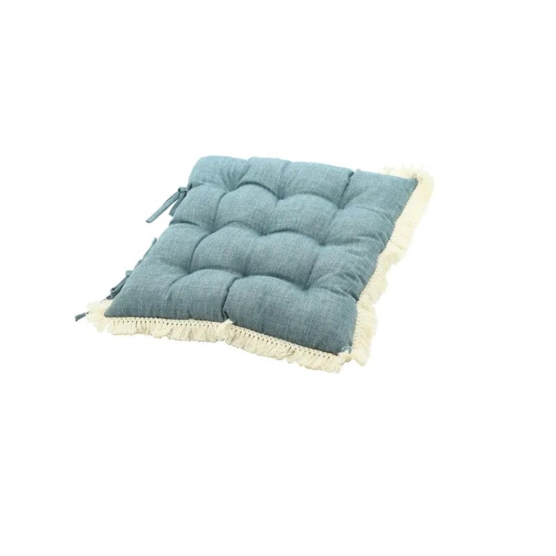 Cojín de silla Flecos 40x40cm azul