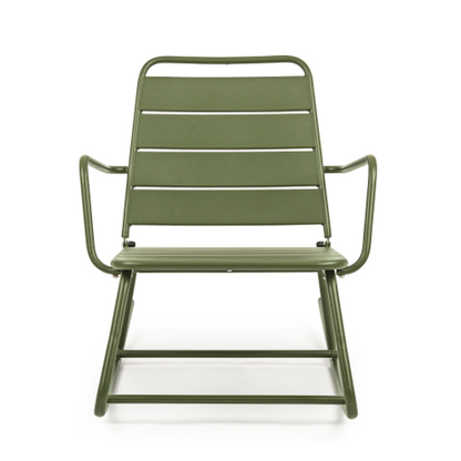 Forest Lillian Schaukelstuhl – Behandelter Stahl für den Außenbereich – Maße: 63 x 90 x 74 cm