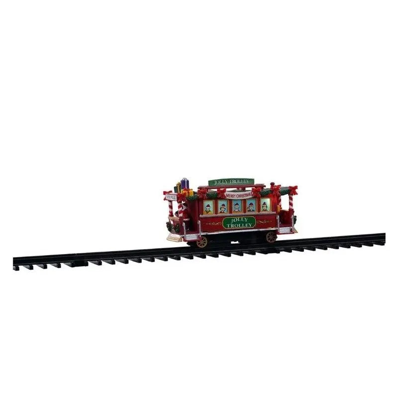 Lemax Jolly Trolley con luci, suoni e movimento 16,1 × 5 × H8,2 cm a batteria