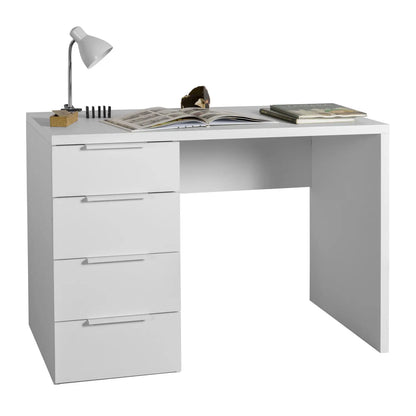 Mon weißer Schreibtisch 3+1 Schublade FSC cm 110x59,6x75,4h