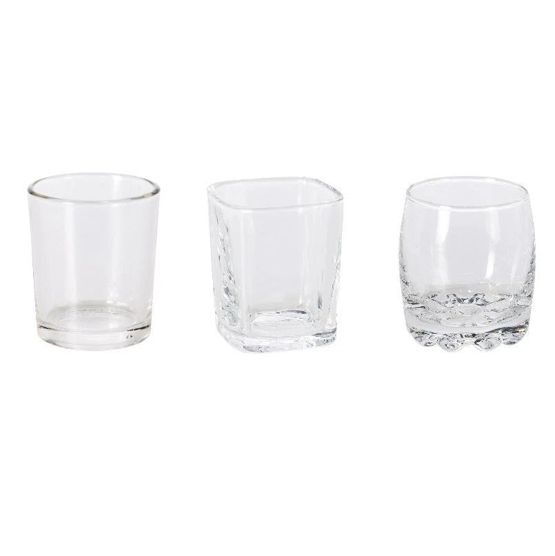 Verschiedene Schnapsgläser aus Glas, 7 cl