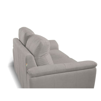 Divano Gonzaga 3 posti con poggiatesta regolabili in 3 posizioni Colore Elephant