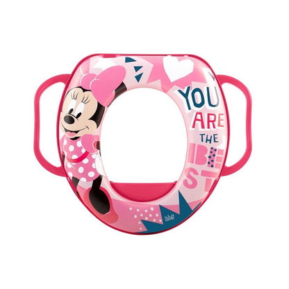Reductor de asiento de inodoro Disney Minnie Icon con asas acolchadas Sin BPA +24 Meses