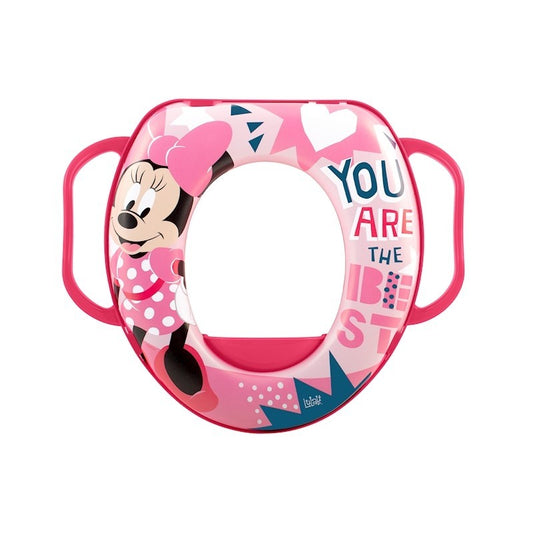 Disney Minnie Icon Toilettensitzverkleinerer mit gepolsterten Griffen, BPA-frei, ab 24 Monaten