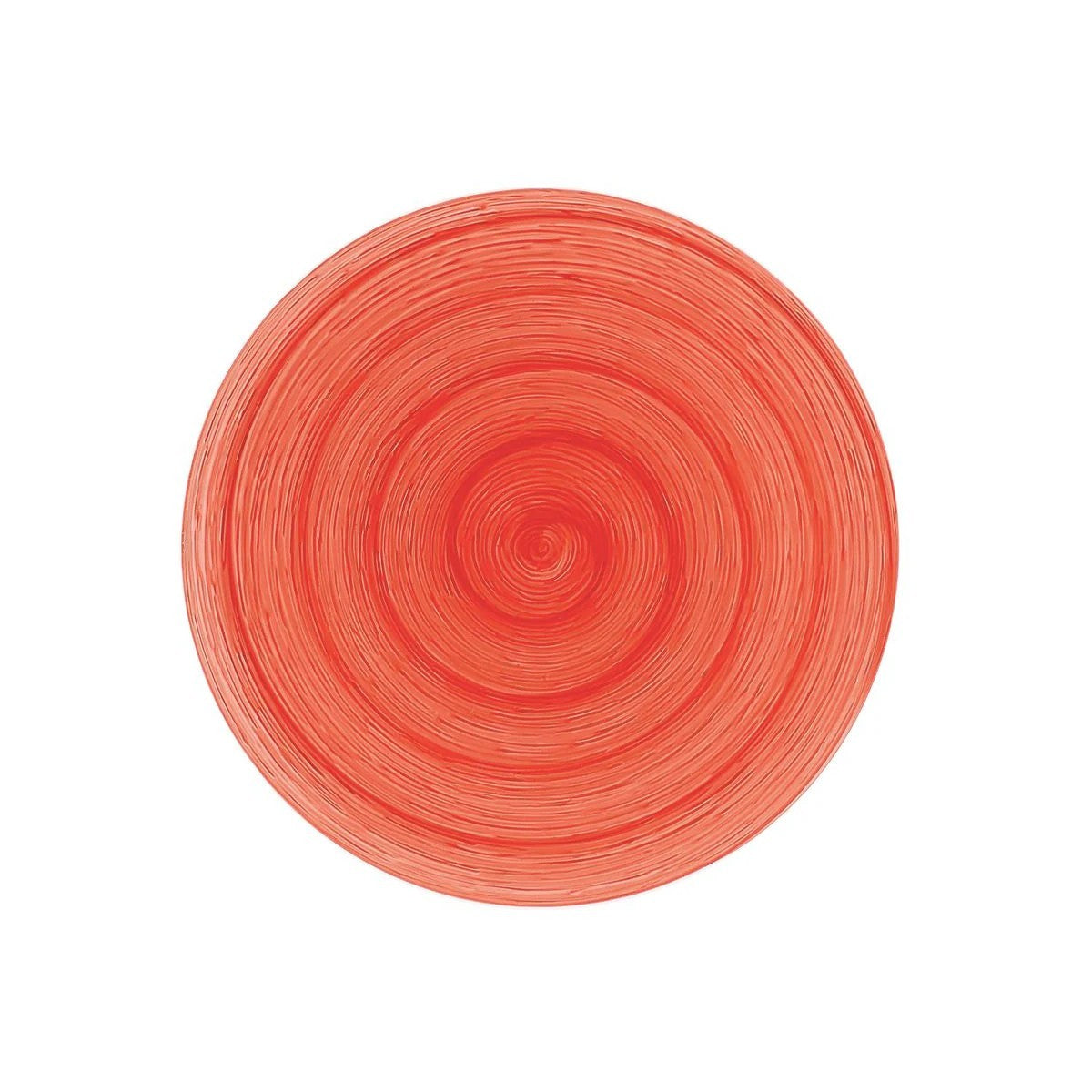 Red Memento Table dinner plate in hand-painted ceramic Ø 27.5 cm