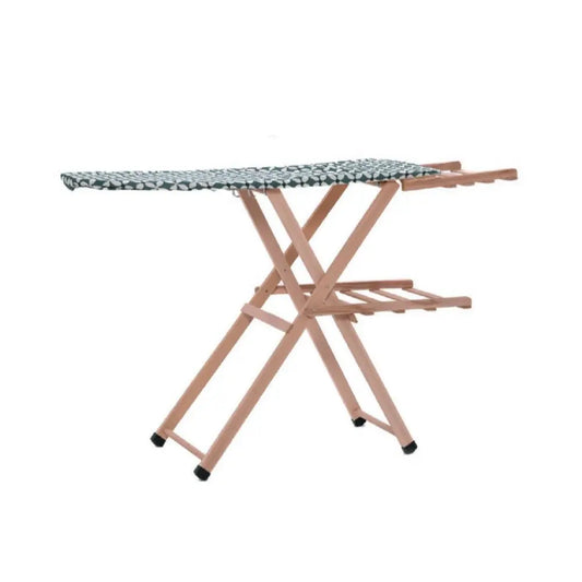 Oak wood ironing board 43x115 cm with boiler holder