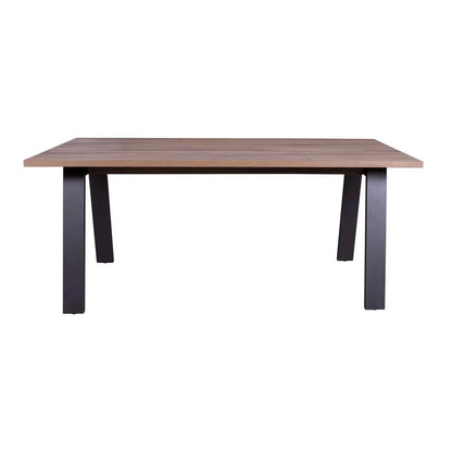 Da Vinci desk 180x90 cm black and Brera walnut