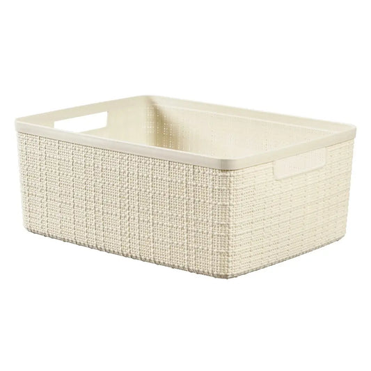 Curver Jute rectangular ivory basket 12l cm 36x28x15 h