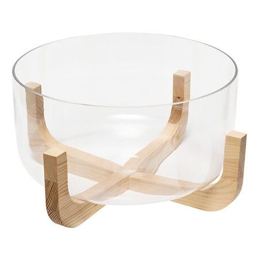 Arha salad bowl with wooden support Ø 24 cm