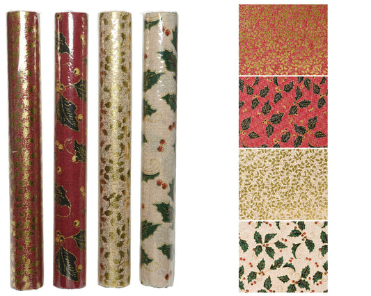 Decorative fabric gold-ciliegio 200x35 cm