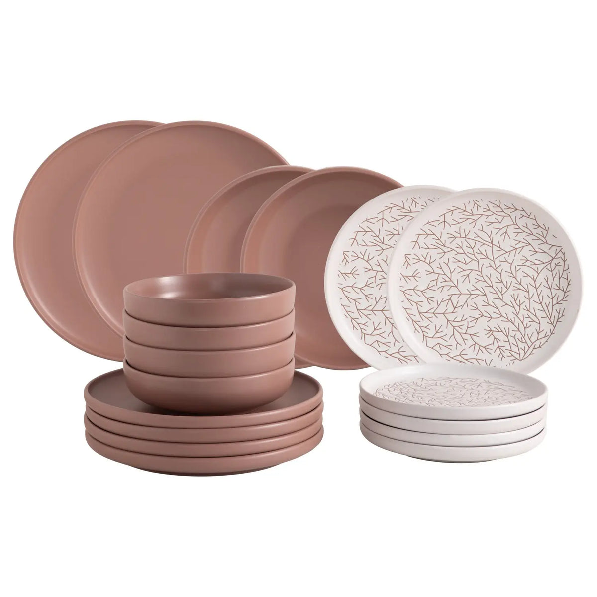 Set tavola 18 pz Blom stoneware brown