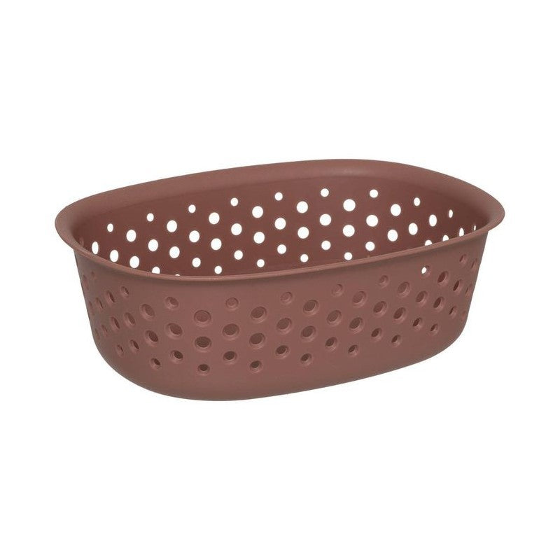 Papelera multiusos de plástico Tila Siena/Terracota 0,8 L