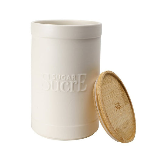Natureo sugar bowl with white bamboo lid