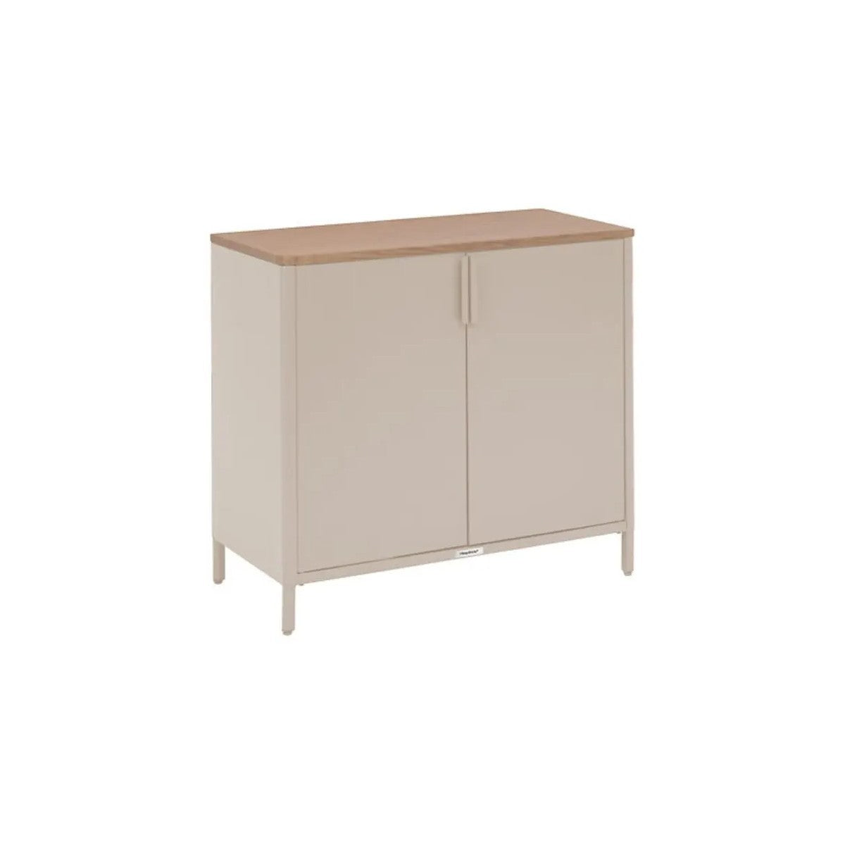 Garten-Sideboard G Stahl Irony Ton/Leinen 90 x 46 x 76 cm