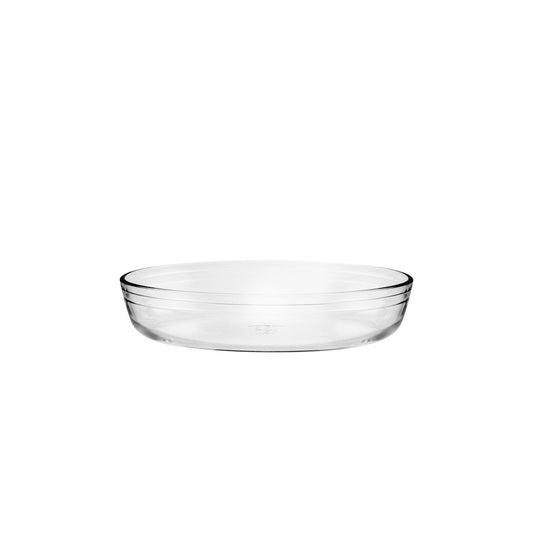 Oval pan in borosilicate glass 40×27 cm