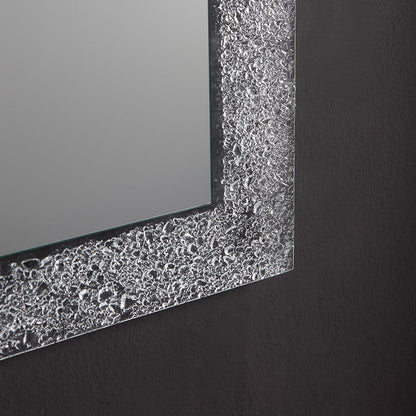 Specchiera reversibile 98x70 in vetro ghiaccio