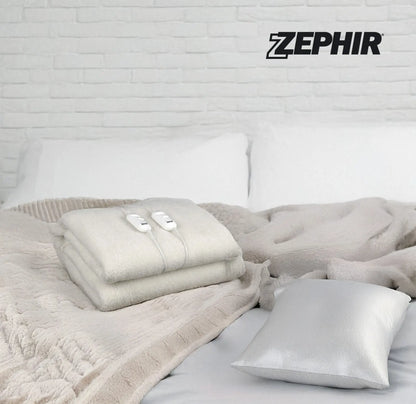 Termocoperta 2 piazze in lana sintetica con 2 livelli di potenza