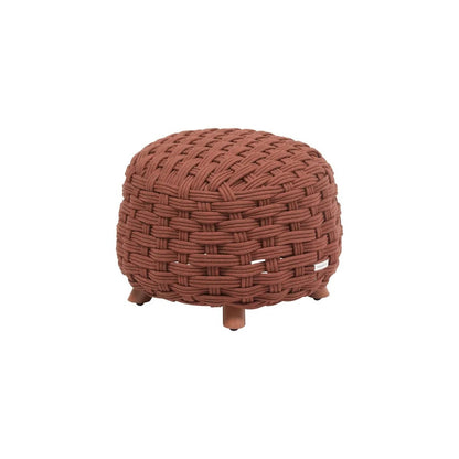 Puf reposapiés de caoba Obbae Ø48,5 x 38 cm