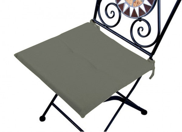 Stain-resistant gray chair cushion 40x40 cm