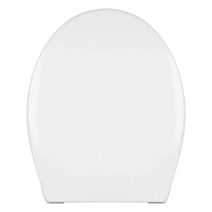 Sedile WC universale Q+ in termoplastico con chiusura rallentata e Quick Release