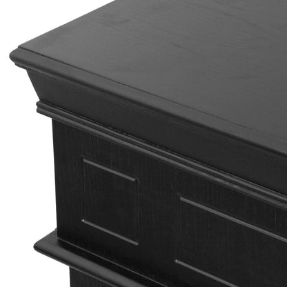 Camino a bioetanolo biocamino da terra Cambridge in legno Nero 110x37xh.102 cm