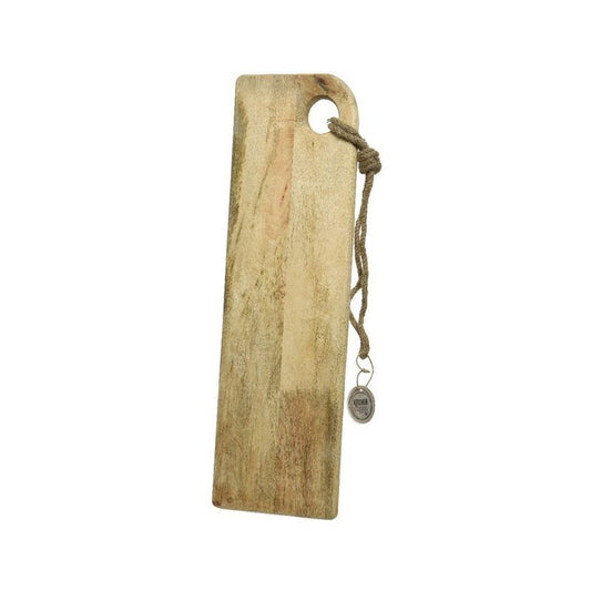 Tagliere decorativo in legno di mango con cordicella 18 × 58 cm