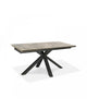 Tavolo Allungabile 160-240 x 90 cm Ceramica Marmo Antracite