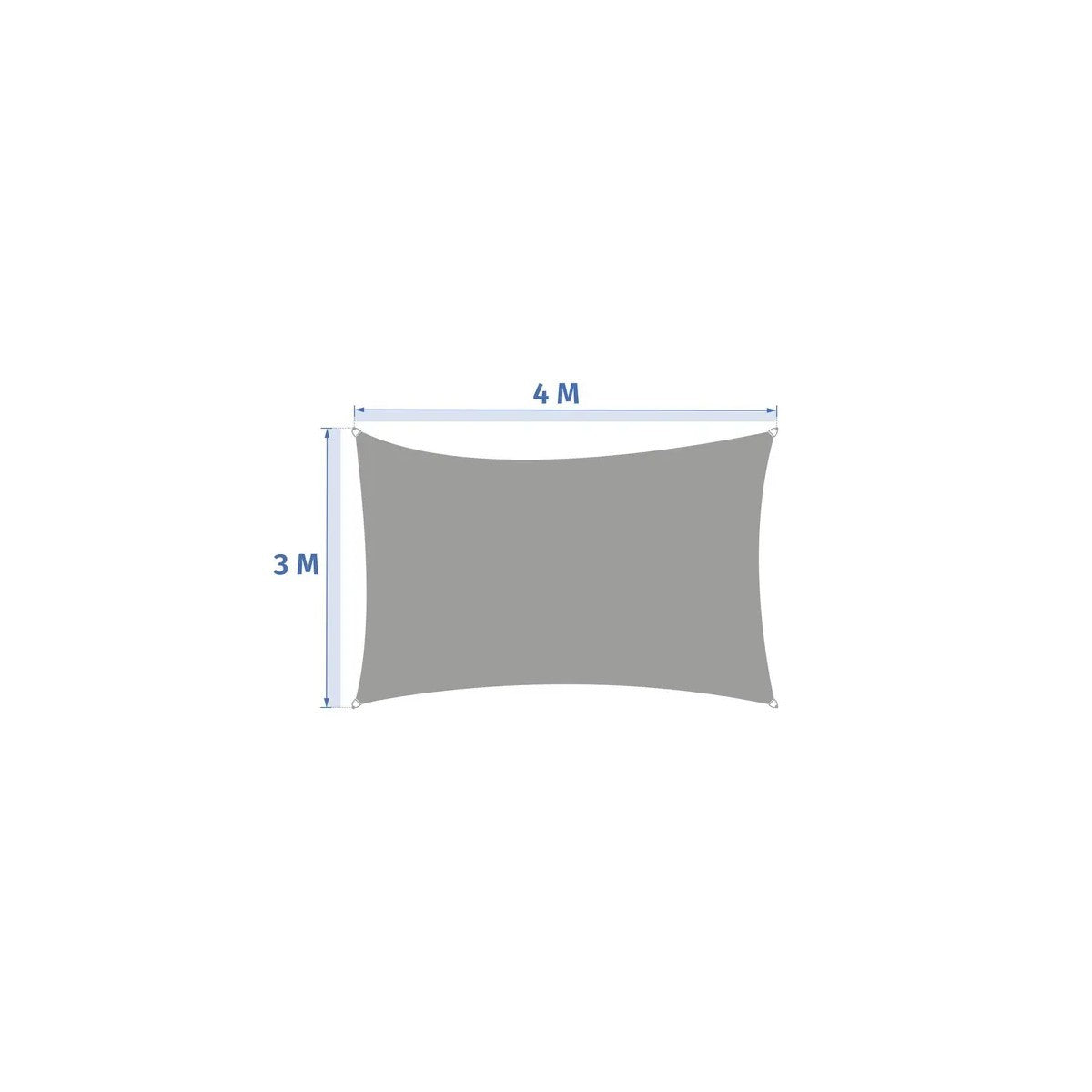Shade sail Elyora 4x3 m wheat