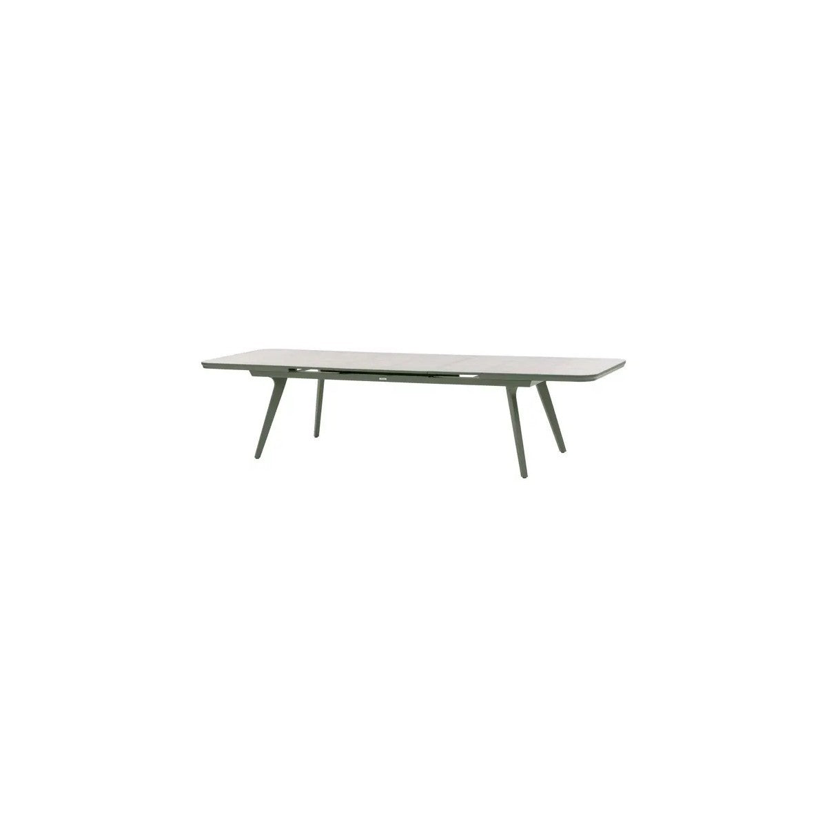 Pulpy 12-seater extendable garden table, laurel green/granite grey