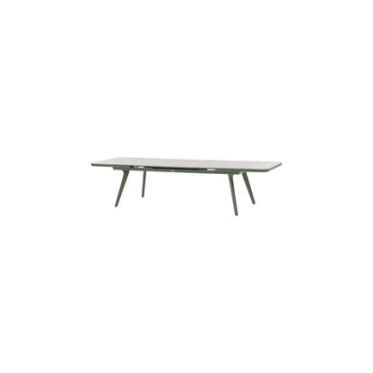 Pulpy 12-seater extendable garden table, laurel green/granite grey