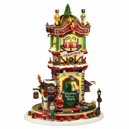 Lemax Christmas “Time” Countdown 23 × 23 × H34 cm con alimentatore