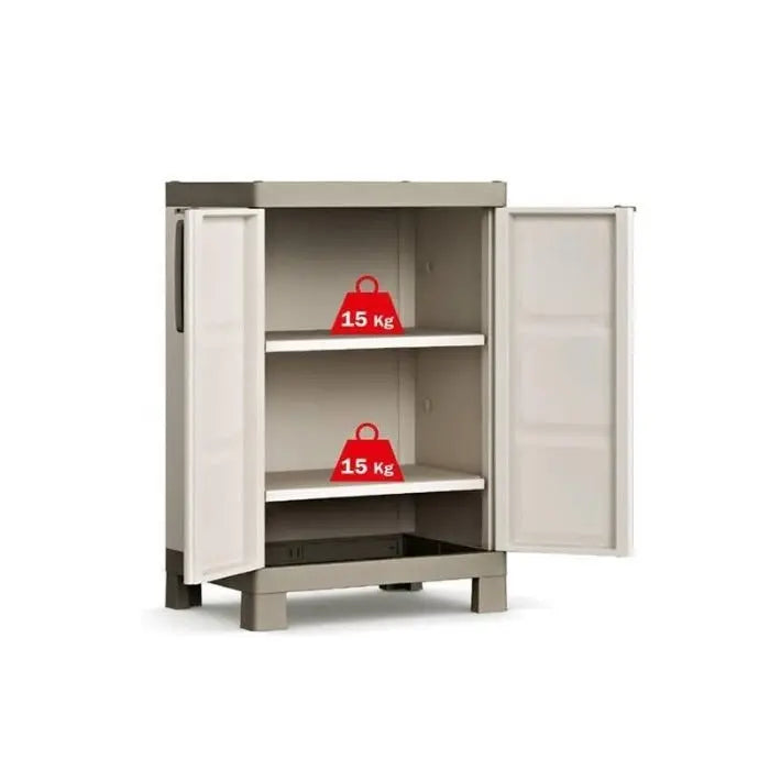 Excellence low wardrobe in dove gray cm 65x45x97 h