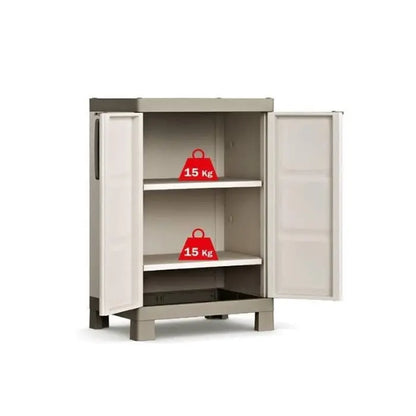 Excellence low wardrobe in dove gray cm 65x45x97 h