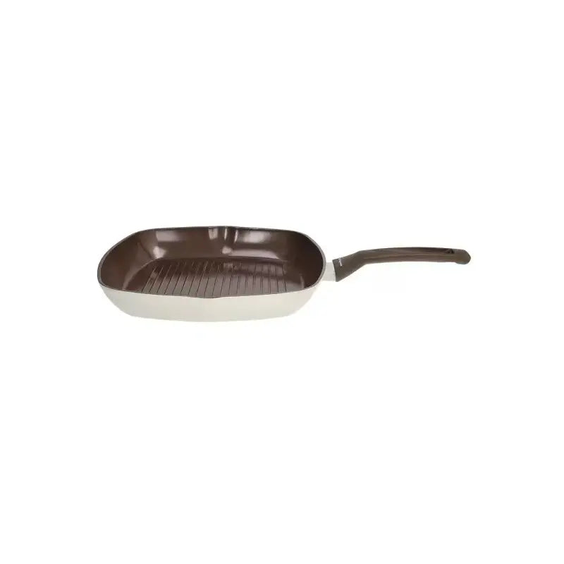Grill Quadra 28x28 cm in alluminio riciclato – Antiaderente PFAS Free, per Induzione