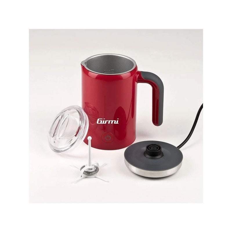 Schnurloser Milchaufschäumer 350 ml 500 W rot