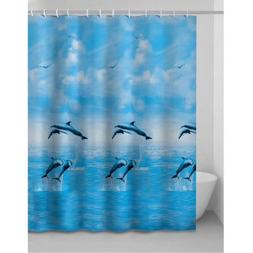 Tenda doccia Haiti in PEVA 120 × 200 cm con ganci