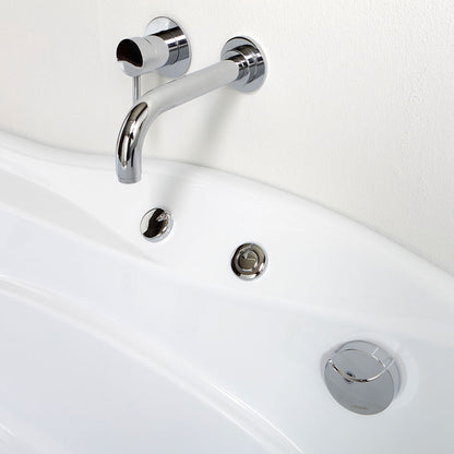 Vasca da bagno destra idromassaggio bianca