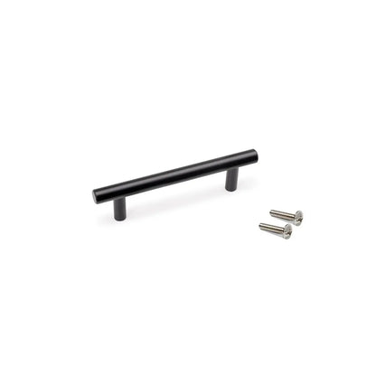 Möbelgriff Orlando L136 mm, Achsabstand 96 mm, Stahl, schwarz lackiert