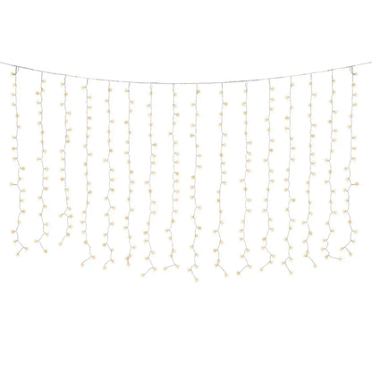 Tenda luminosa LED oro da esterno 200 × 200 cm