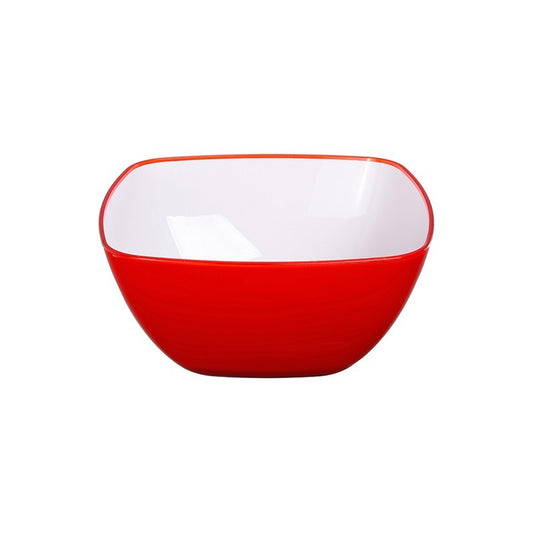 Square salad bowl 25x25 cm pink