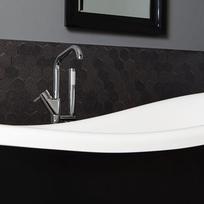 Vasca da bagno classica bianco e nero